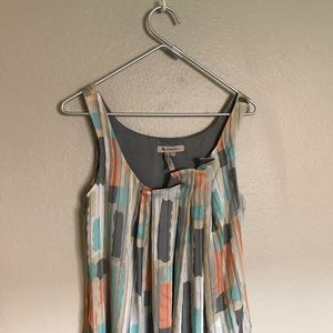 BCBG Generation pleated aline sleeveless Dress